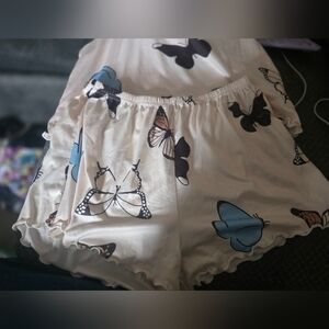 Butterfly Print Women's Shorts